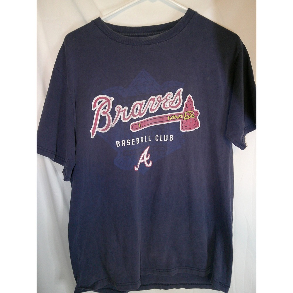Vintage MLB Atlanta Braves T-Shirt Baseball Club Graphic Tee Mens Size M
